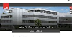 Desktop Screenshot of agb-holding.ch