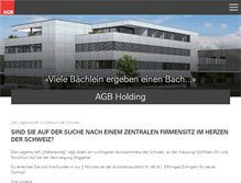 Tablet Screenshot of agb-holding.ch